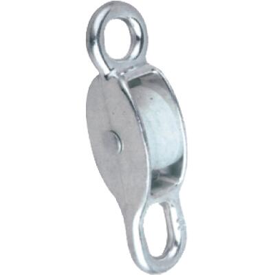 DIE CASTING PULLEY,SINGLE NYLON WHEEL,DOUBLE FIXED EYE