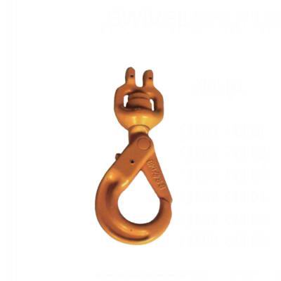 G80 EUROPEAN TYPE CLEVIS SWIVEL SELF LOCKING SAFETY HOOK