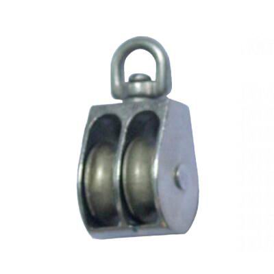 CASTING STEEL SWIVEL DOUBLE WHEEL PULLEY